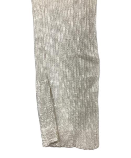 Calvin Klein（カルバンクライン）Calvin Klein (カルバンクライン) スリムクロップドセーター ホワイト サイズ:Sの古着・服飾アイテム