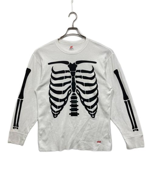 SUPREME（シュプリーム）SUPREME (シュプリーム) Hanes (ヘインズ) Bones Thermal Crew ホワイト サイズ:XLの古着・服飾アイテム