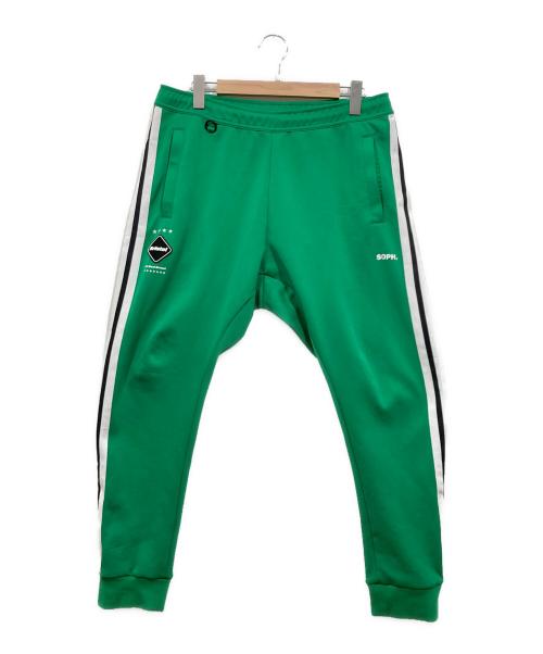 F.C.R.B.（エフシーレアルブリストル）F.C.R.B. (エフシーレアルブリストル) TRAINING TRACK PANTS グリーン サイズ:XLの古着・服飾アイテム