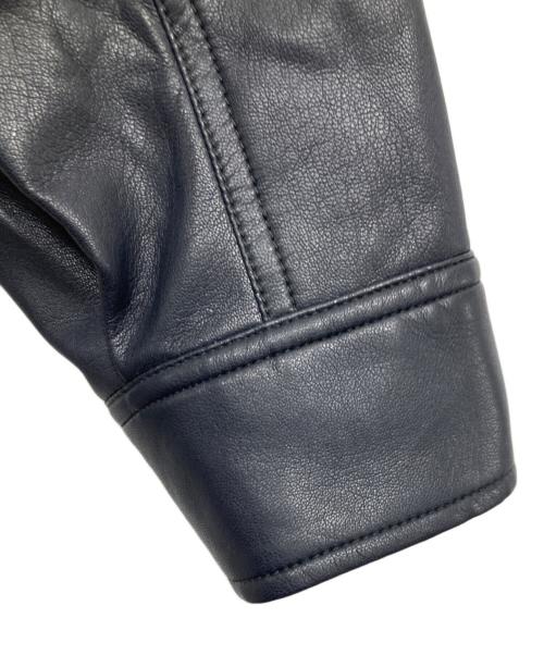 BEAUTY&YOUTH（ビューティーアンドユース）BEAUTY&YOUTH (ビューティーアンドユース) フェイクレザーカバーオール / FAUX/LAMB カバーオール ネイビー サイズ:Sの古着・服飾アイテム