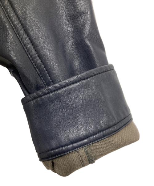 BEAUTY&YOUTH（ビューティーアンドユース）BEAUTY&YOUTH (ビューティーアンドユース) フェイクレザーカバーオール / FAUX/LAMB カバーオール ネイビー サイズ:Sの古着・服飾アイテム