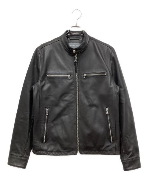MICHAEL KORS（マイケル・コース）MICHAEL KORS (マイケル・コース) シングルレザーライダースジャケット ブラウン サイズ:XSの古着・服飾アイテム