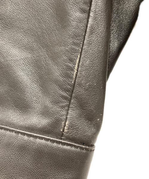 MICHAEL KORS（マイケル・コース）MICHAEL KORS (マイケル・コース) シングルレザーライダースジャケット ブラウン サイズ:XSの古着・服飾アイテム