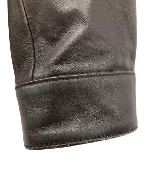 MICHAEL KORS（マイケル・コース）MICHAEL KORS (マイケル・コース) シングルレザーライダースジャケット ブラウン サイズ:XSの古着・服飾アイテム