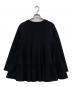 YORI (ヨリ) ぬくぬくティアードフリルブラウス ブラック サイズ:M：7000円
