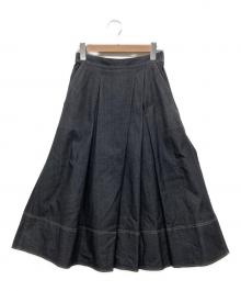 Leilian（レリアン）の古着「デニムスカート」｜グレー