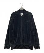 adidasアディダス）の古着「ベロアジャケット / アディカラー ベロア トラックトップ」｜ブラック