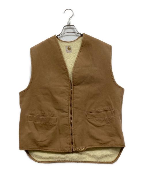 CarHartt（カーハート）CarHartt (カーハート) ダックボアベスト ベージュ サイズ:LLの古着・服飾アイテム