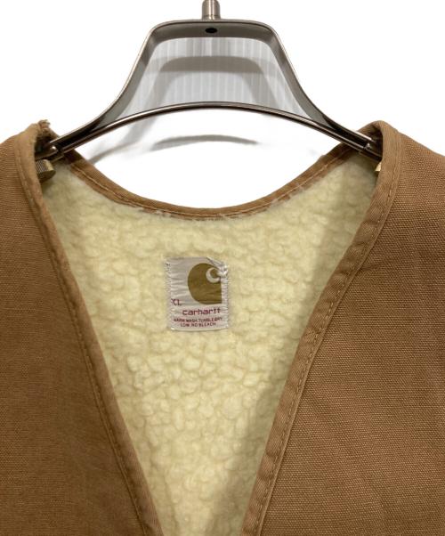 CarHartt（カーハート）CarHartt (カーハート) ダックボアベスト ベージュ サイズ:LLの古着・服飾アイテム