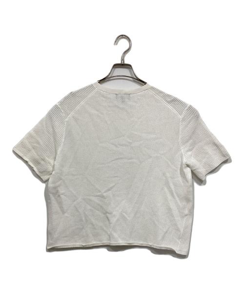 theory（セオリー）theory (セオリー) メッシュカットソー ホワイト サイズ:Sの古着・服飾アイテム