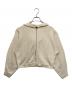 theory（セオリー）の古着「コットンニットパーカー / ROUNDED Cotton Zip Up Hoodie」｜アイボリー