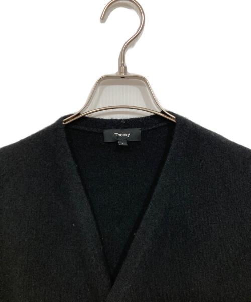 theory（セオリー）theory (セオリー) カシミア混 オープンフロントカーディガン ブラック サイズ:Ｓの古着・服飾アイテム