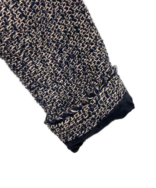 theory（セオリー）theory (セオリー) ツイードコート ブラック×ピンク サイズ:Ｐの古着・服飾アイテム