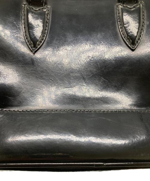 MaxMara（マックスマーラ）MaxMara (マックスマーラ) 2WAYエナメルバッグ ブラックの古着・服飾アイテム