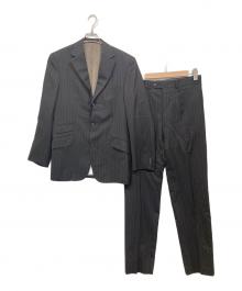 BURBERRY LONDON（バーバリーロンドン）の古着「ロンドンストライプ3Bセットアップスーツ」｜ブラック