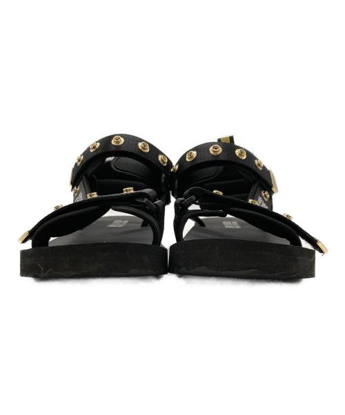 VERSACE JEANS COUTURE（ヴェルサーチ ジーンズクチュール）VERSACE JEANS COUTURE (ヴェルサーチ ジーンズクチュール) サンダル ブラック サイズ:UK9の古着・服飾アイテム