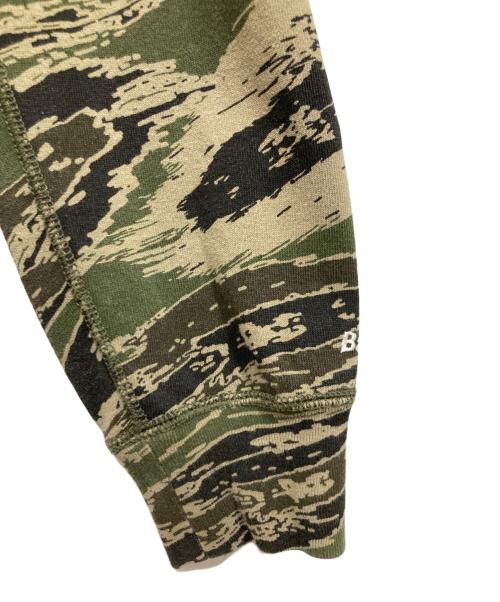 BACK CHANNEL（バックチャンネル）BACK CHANNEL (バックチャンネル) ロゴカモフラパーカー グリーン サイズ:Lの古着・服飾アイテム