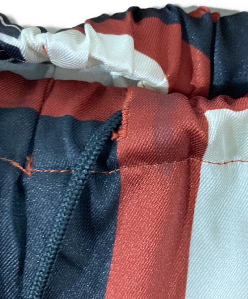 JOURNAL STANDARD（ジャーナルスタンダード）JOURNAL STANDARD (ジャーナルスタンダード) キカスカーフプリントパンツ ブラウン×ネイビー サイズ:38の古着・服飾アイテム