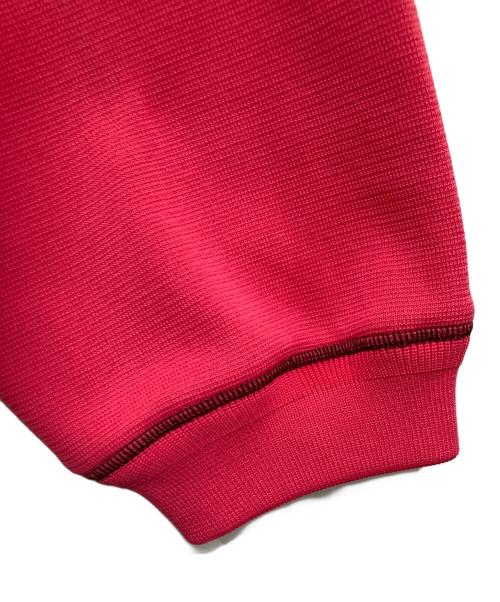 MAISON SPECIAL（メゾンスペシャル）MAISON SPECIAL (メゾンスペシャル) ハーフジップジャケット / Milano Rib Flat Seam Stitch Prime-Over Half-Zip Pullover ピンク サイズ:1の古着・服飾アイテム