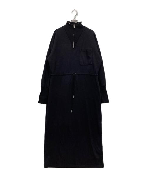 Ameri（アメリ）Ameri (アメリ) スウェットワンピース / UND HALF ZIP SWEAT DRESS ブラック サイズ:Sの古着・服飾アイテム