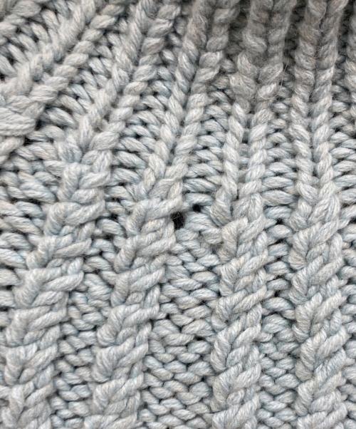 CLANE（クラネ）CLANE (クラネ) CHUNKY CABLE HAND KNIT TOPS ブルー サイズ:1の古着・服飾アイテム