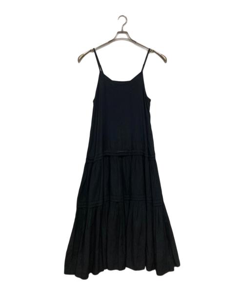 Loungedress（ラウンジドレス）Loungedress (ラウンジドレス) サテンティアードキャミワンピース ブラック サイズ:freeの古着・服飾アイテム