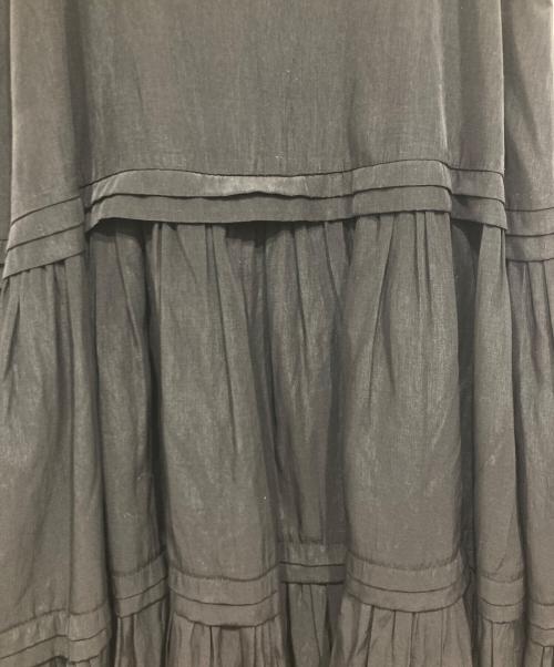 Loungedress（ラウンジドレス）Loungedress (ラウンジドレス) サテンティアードキャミワンピース ブラック サイズ:freeの古着・服飾アイテム