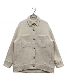 MUSE de Deuxieme Classe（ミューズ ドゥーズィエム クラス）の古着「ツイードジャケット」｜ホワイト