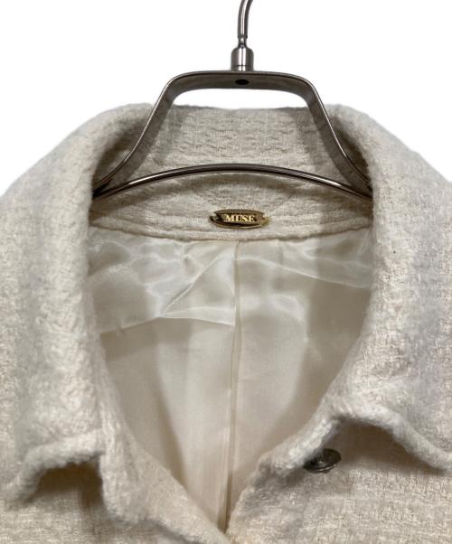 MUSE de Deuxieme Classe（ミューズ ドゥーズィエム クラス）MUSE de Deuxieme Classe (ミューズ ドゥーズィエム クラス) ツイードジャケット ホワイト サイズ:Freeの古着・服飾アイテム