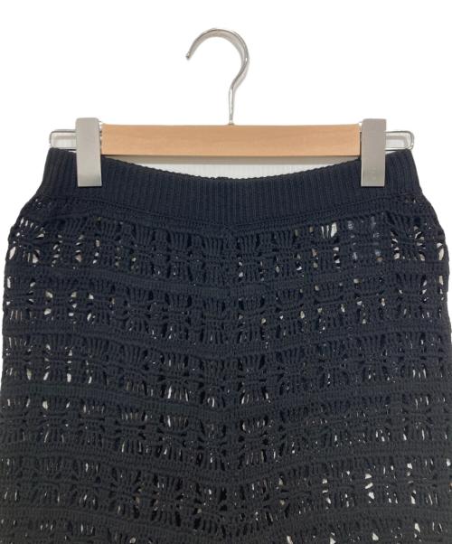 SLOBE IENA（スローブ イエナ）SLOBE IENA (スローブ イエナ) クロシェモチーフフリンジパンツ ブラック サイズ:freeの古着・服飾アイテム