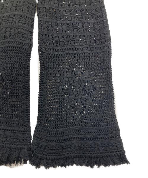 SLOBE IENA（スローブ イエナ）SLOBE IENA (スローブ イエナ) クロシェモチーフフリンジパンツ ブラック サイズ:freeの古着・服飾アイテム