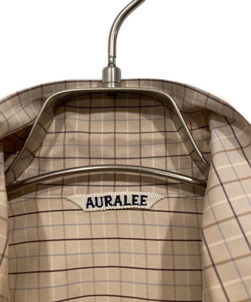 AURALEE（オーラリー）AURALEE (オーラリー) WASHED FINX TWILL BIG SHIRTS ベージュ サイズ:3の古着・服飾アイテム