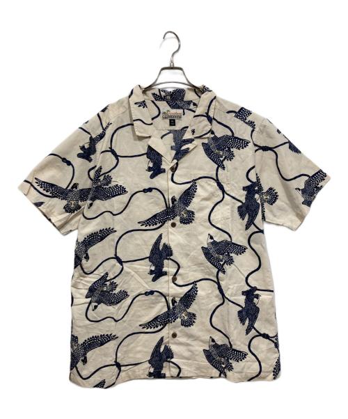 pataloha（パタロハ）pataloha (パタロハ) 鷹柄半袖シャツ ベージュ サイズ:XXLの古着・服飾アイテム