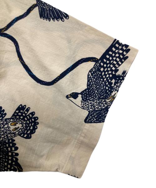 pataloha（パタロハ）pataloha (パタロハ) 鷹柄半袖シャツ ベージュ サイズ:XXLの古着・服飾アイテム