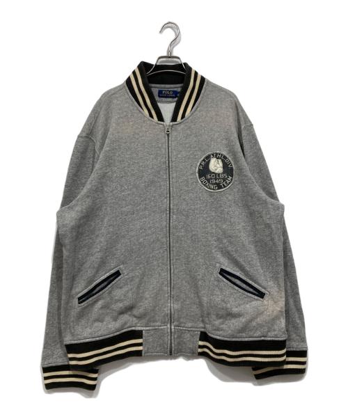 POLO RALPH LAUREN（ポロ・ラルフローレン）POLO RALPH LAUREN (ポロ・ラルフローレン) スウェットジャケット グレー サイズ:XXLの古着・服飾アイテム