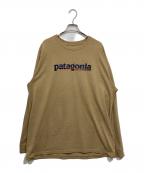 Patagoniaパタゴニア）の古着「ロングスリーブカットソー」｜ベージュ