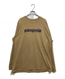 Patagonia（パタゴニア）の古着「ロングスリーブカットソー」｜ベージュ