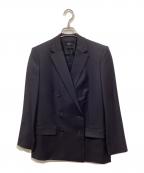 theoryセオリー）の古着「SLEEK FLANNEL BOXY DB JKT」｜ネイビー