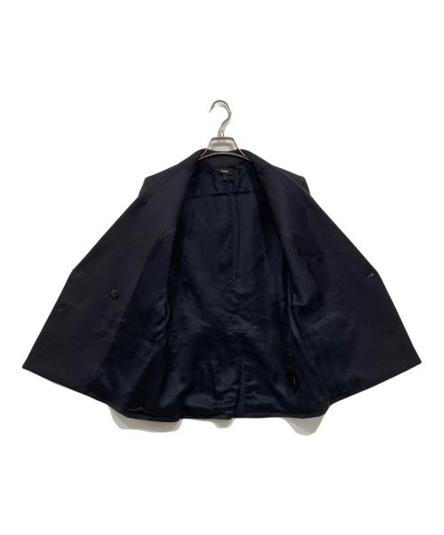 theory（セオリー）theory (セオリー) SLEEK FLANNEL BOXY DB JKT ネイビー サイズ:2の古着・服飾アイテム