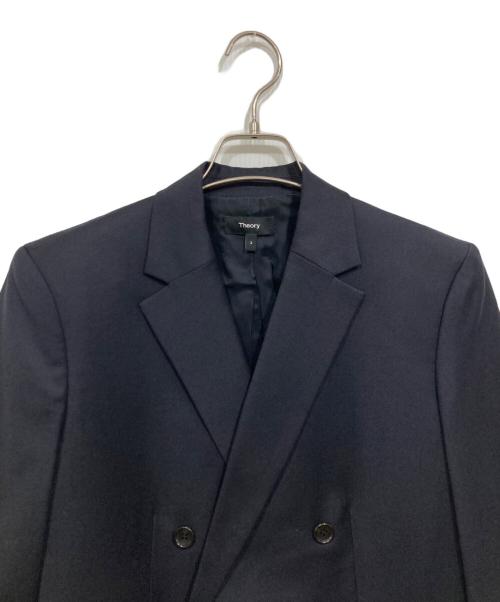 theory（セオリー）theory (セオリー) SLEEK FLANNEL BOXY DB JKT ネイビー サイズ:2の古着・服飾アイテム