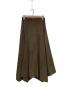 Aimeine（エメイン）の古着「スウェードラップ風イレヘムスカート」｜ブラウン