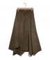 Aimeine (エメイン) スウェードラップ風イレヘムスカート ブラウン サイズ:M：8000円