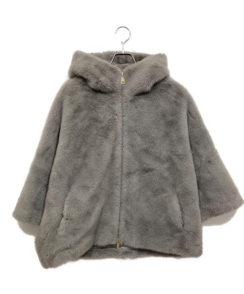 MY WHITE（マイ ホワイト）MY WHITE (マイ ホワイト) DEUXIEME CLASSE  (ドゥーズィエム クラス) Deuxieme Classe別注 GREY ファーブルゾン グレー サイズ:Uの古着・服飾アイテム