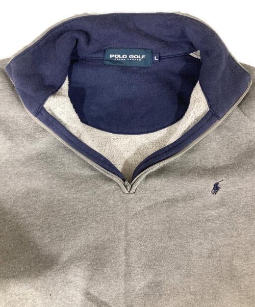 POLO GOLF（ポロ ゴルフ）POLO GOLF (ポロ ゴルフ) ハーフジップスウェット グレー サイズ:Lの古着・服飾アイテム