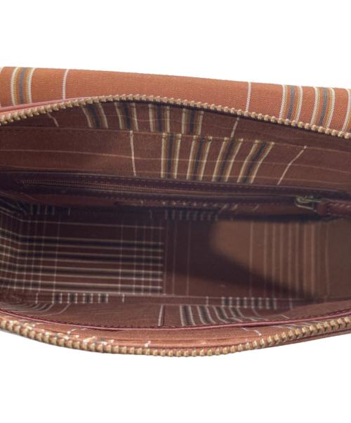 MOTHERHOUSE（マザーハウス）MOTHERHOUSE (マザーハウス) アンティーク B5 ショルダーバッグ ブラウンの古着・服飾アイテム