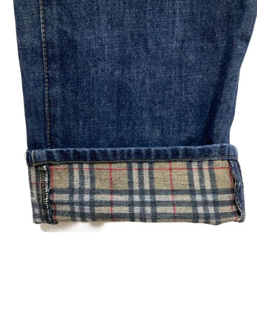 Burberry's（バーバリー）Burberry's (バーバリー) 裏ノバチェックデニムパンツ インディゴ サイズ:38の古着・服飾アイテム