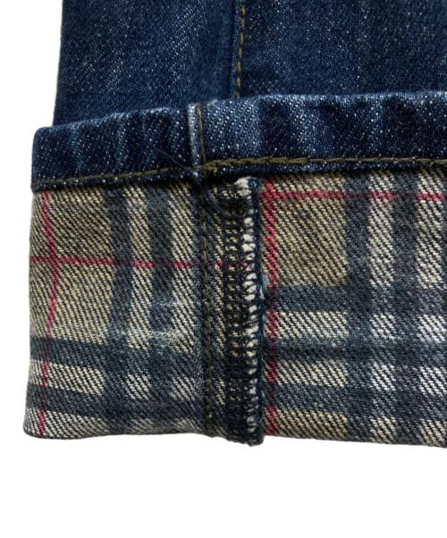 Burberry's（バーバリー）Burberry's (バーバリー) 裏ノバチェックデニムパンツ インディゴ サイズ:38の古着・服飾アイテム