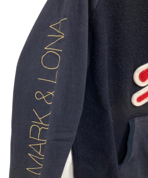 MARK&LONA（マークアンドロナ）MARK&LONA (マークアンドロナ) 裏起毛パーカー ネイビー サイズ:Lの古着・服飾アイテム