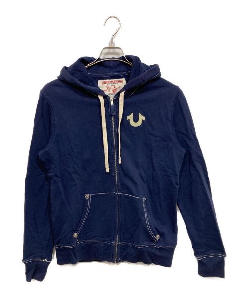 TRUE RELIGION（トゥルー レリジョン）TRUE RELIGION (トゥルー レリジョン) ジップパーカー ネイビー サイズ:Mの古着・服飾アイテム