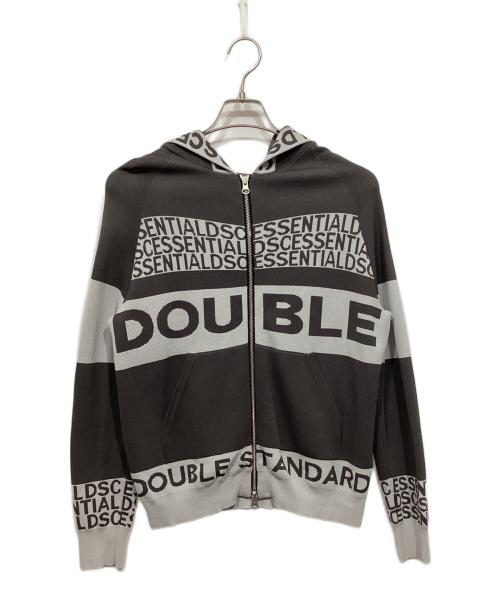 DOUBLE STANDARD CLOTHING（ダブルスタンダードクロージング）DOUBLE STANDARD CLOTHING (ダブルスタンダードクロージング) ニットロゴジップパーカー グレー サイズ:38の古着・服飾アイテム